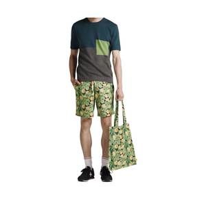 NEW POPLIN & CO men's cantaloupes print shorts in green